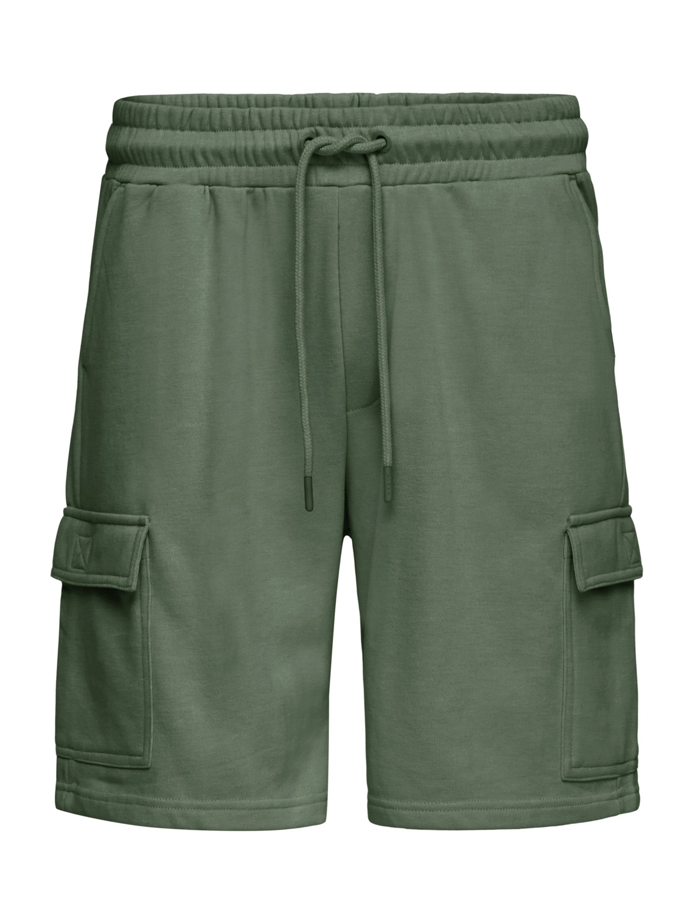 BLEND - Pantalón cargo ' BHKarlos' en verde: frente