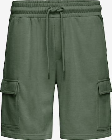 BLEND Shorts ' BHKarlos' in Grün: Vorderseite