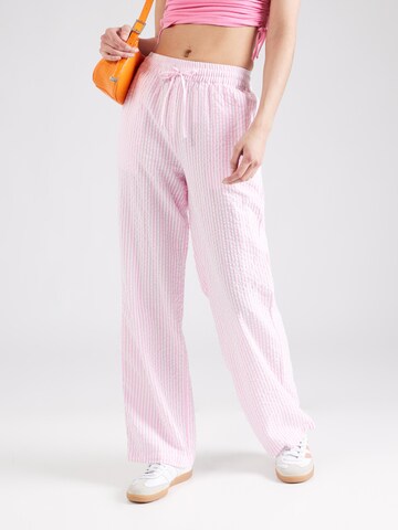 PIECES Loose fit Trousers 'SALLY' in Pink: front