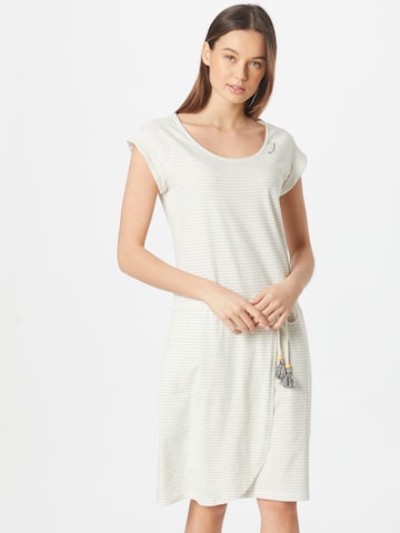 Ragwear فستان 'GLITTER' بلون أبيض: الأمام