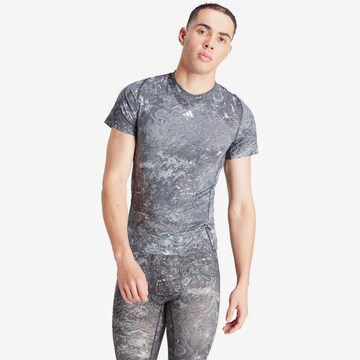 ADIDAS PERFORMANCE Functioneel shirt in Grijs: voorkant