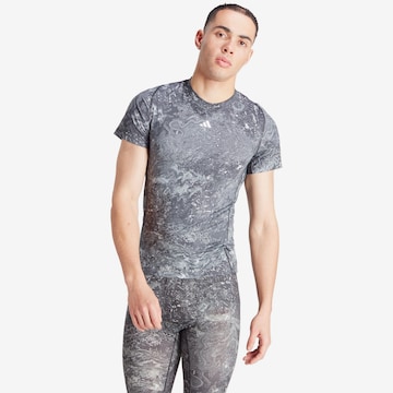 T-Shirt fonctionnel ADIDAS PERFORMANCE en gris : devant