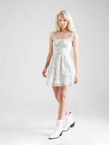 HOLLISTER Dress in White: front