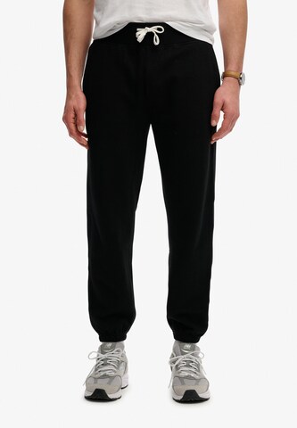 Effilé Pantalon 'Essential' Superdry & Co en noir : devant