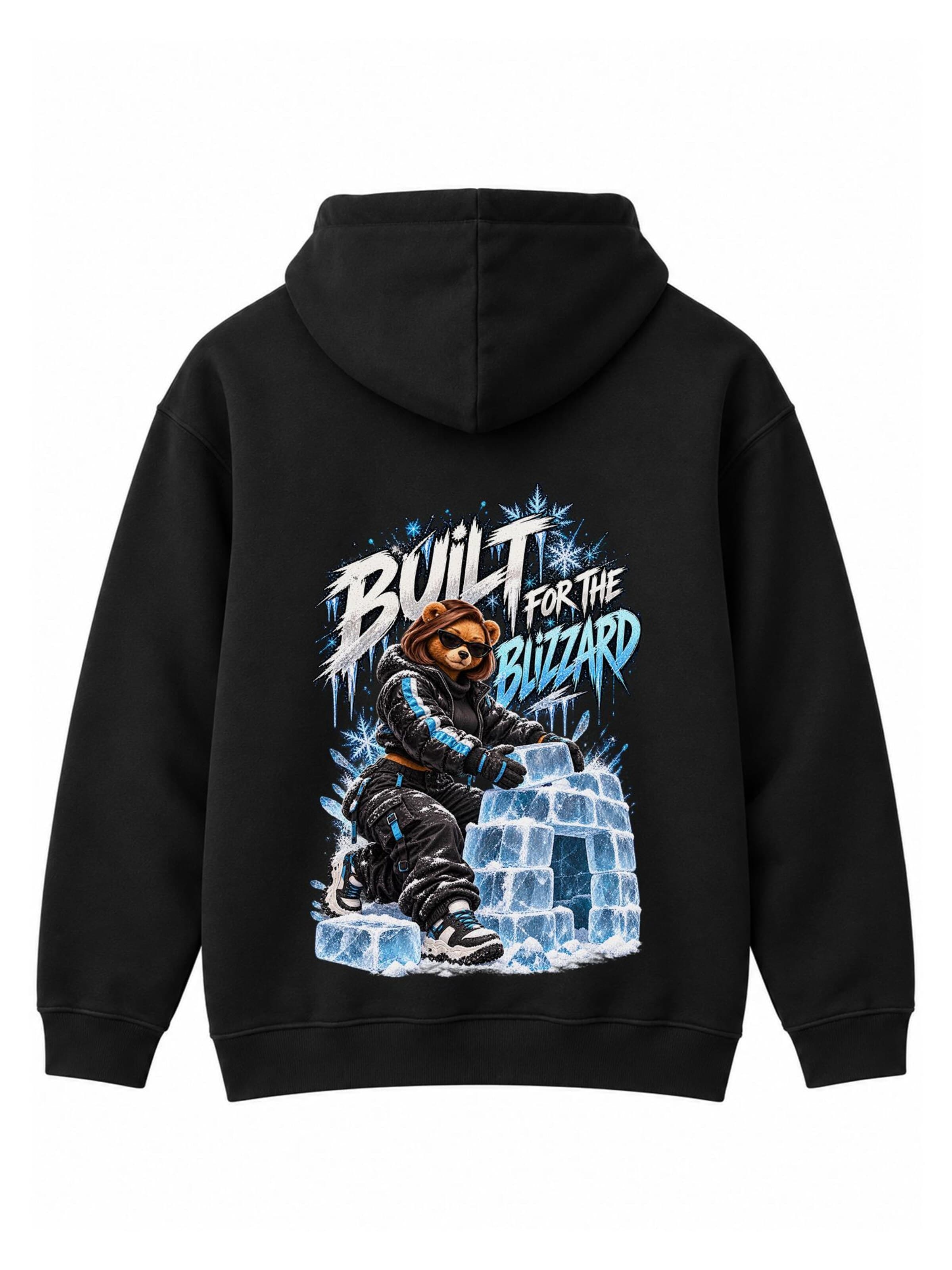 LUNØIR StudioSweater majica 'BOSS Femme Winter Ice Builder' - crna boja: prednji dio