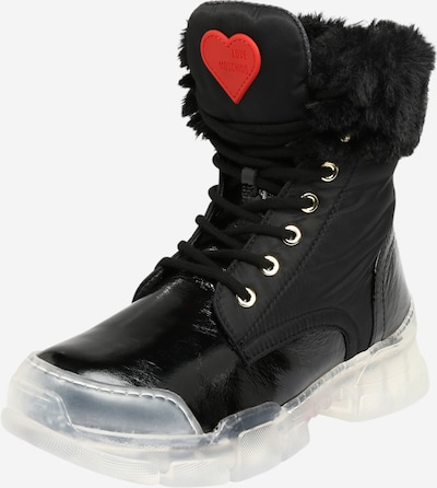 Love Moschino Paeltega poolsaabas 'TREKK' must, Tootevaade