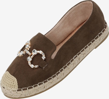 Espadrilles Palado by Sila Sahin en marron : devant