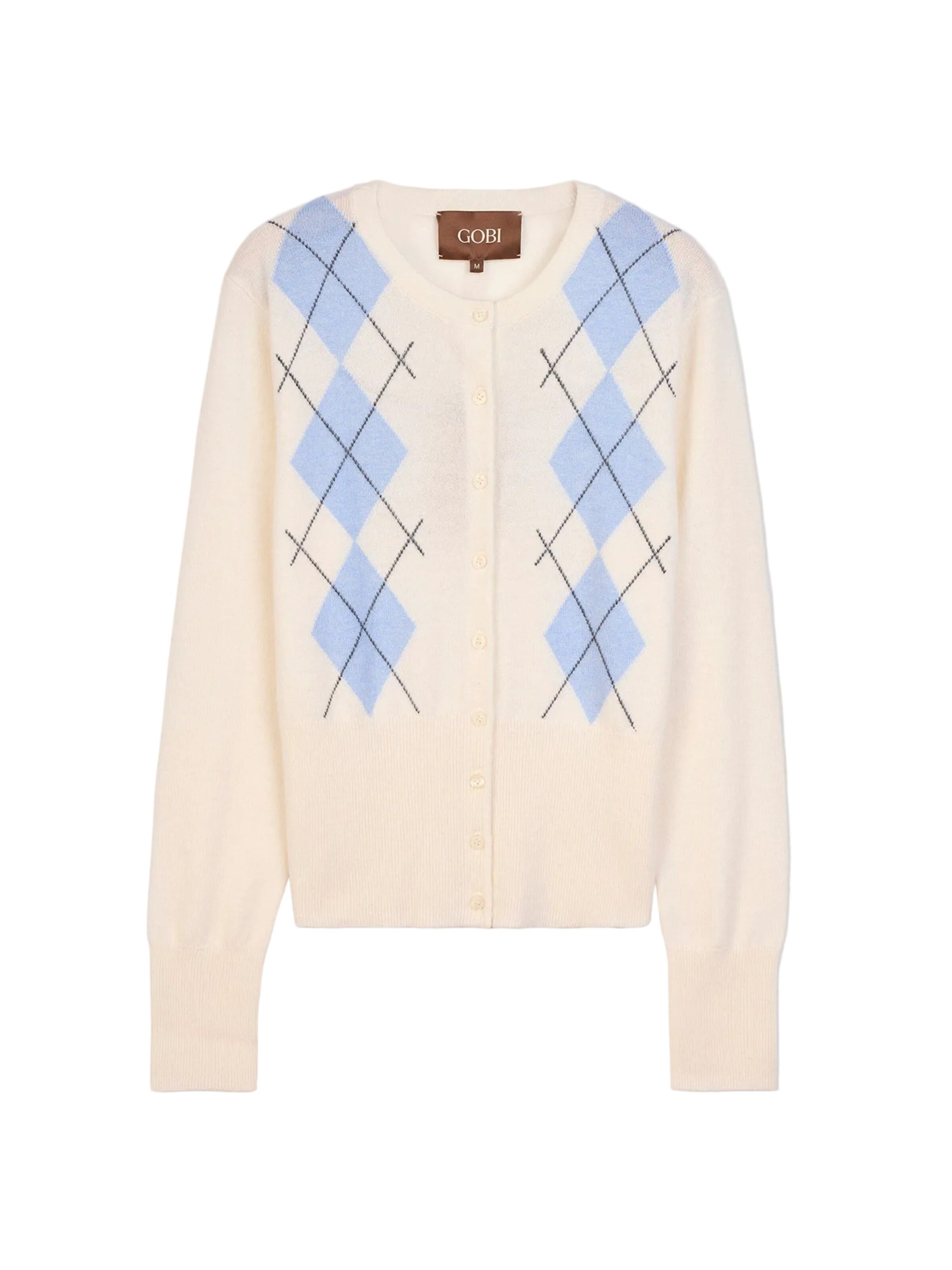 GOBI Cashmere Strickjacke‌‌‌‌‌‌‌ in Beige: Vorderseite