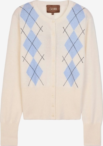 GOBI Cashmere Kofta i beige: framsida