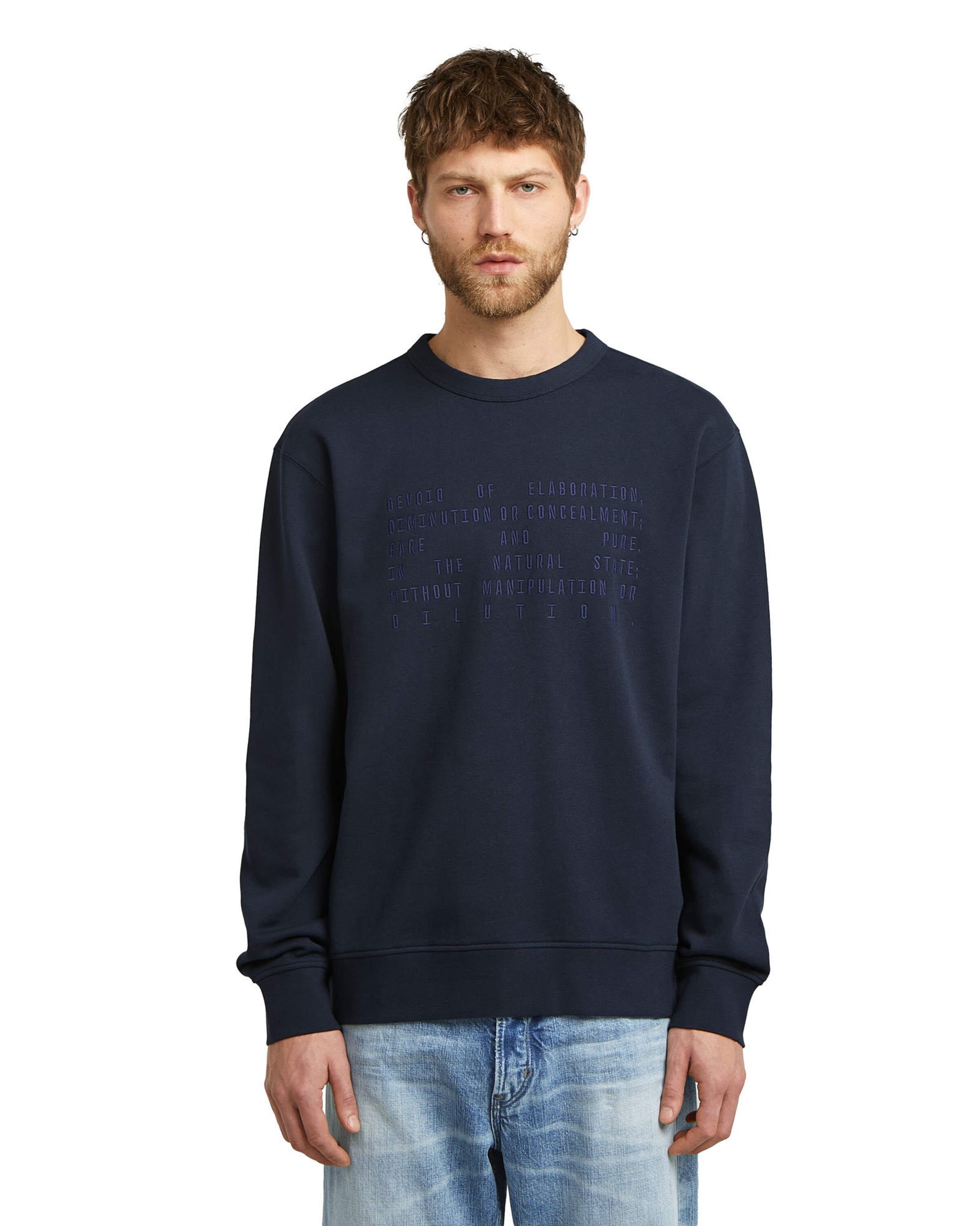 G-STAR Sweatshirt in Blau: Vorderseite
