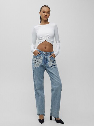 Pull&Bear Tričko – bílá