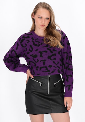 myMo ROCKS Trui in Lila: voorkant