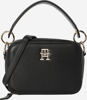 TOMMY HILFIGER - Mala de ombro em preto: frente