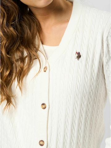 U.S. POLO ASSN. Cardigan 'Gill' i hvid