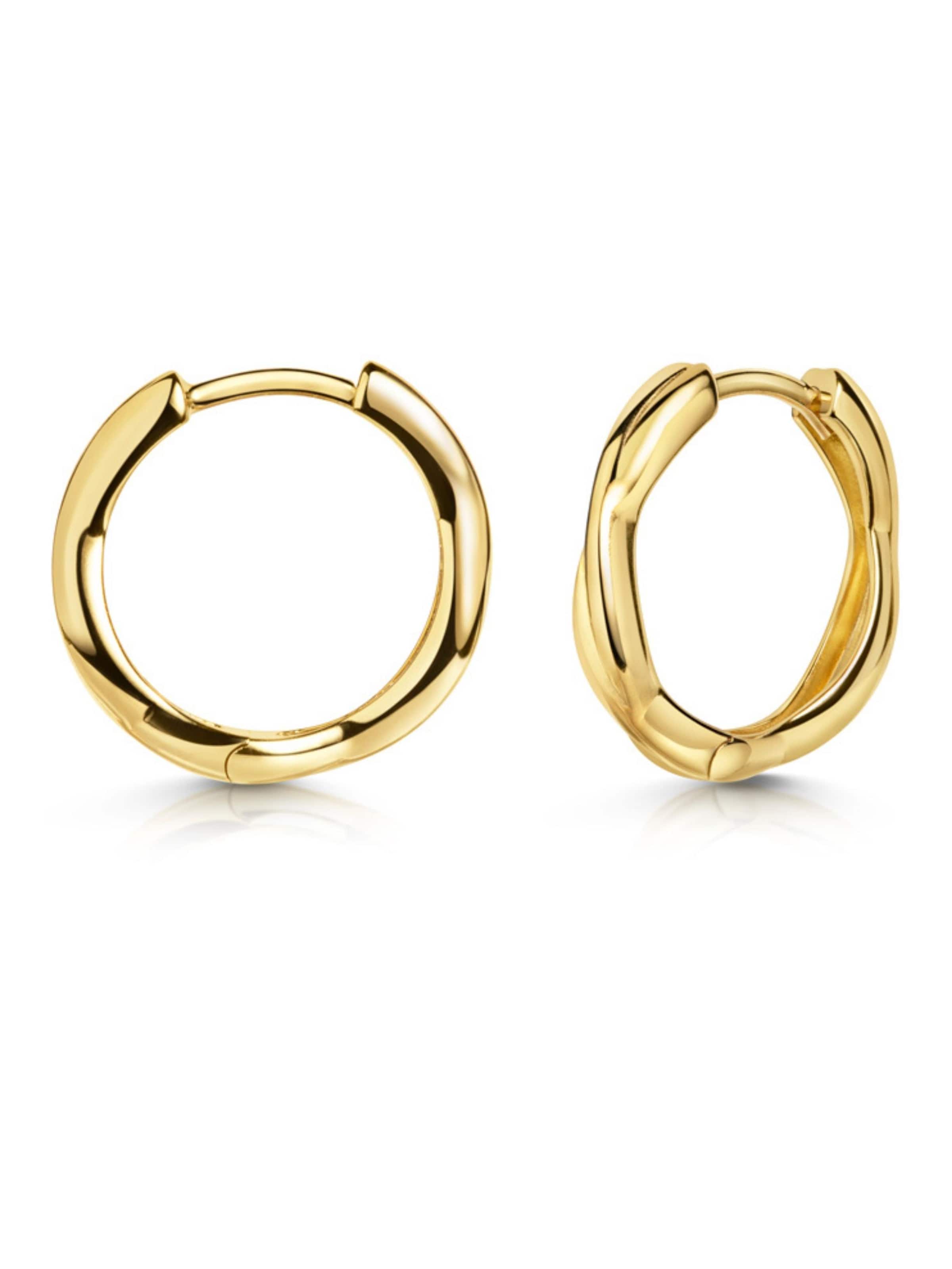 Boucles d'oreilles 'YIL' Kamiko en or : devant