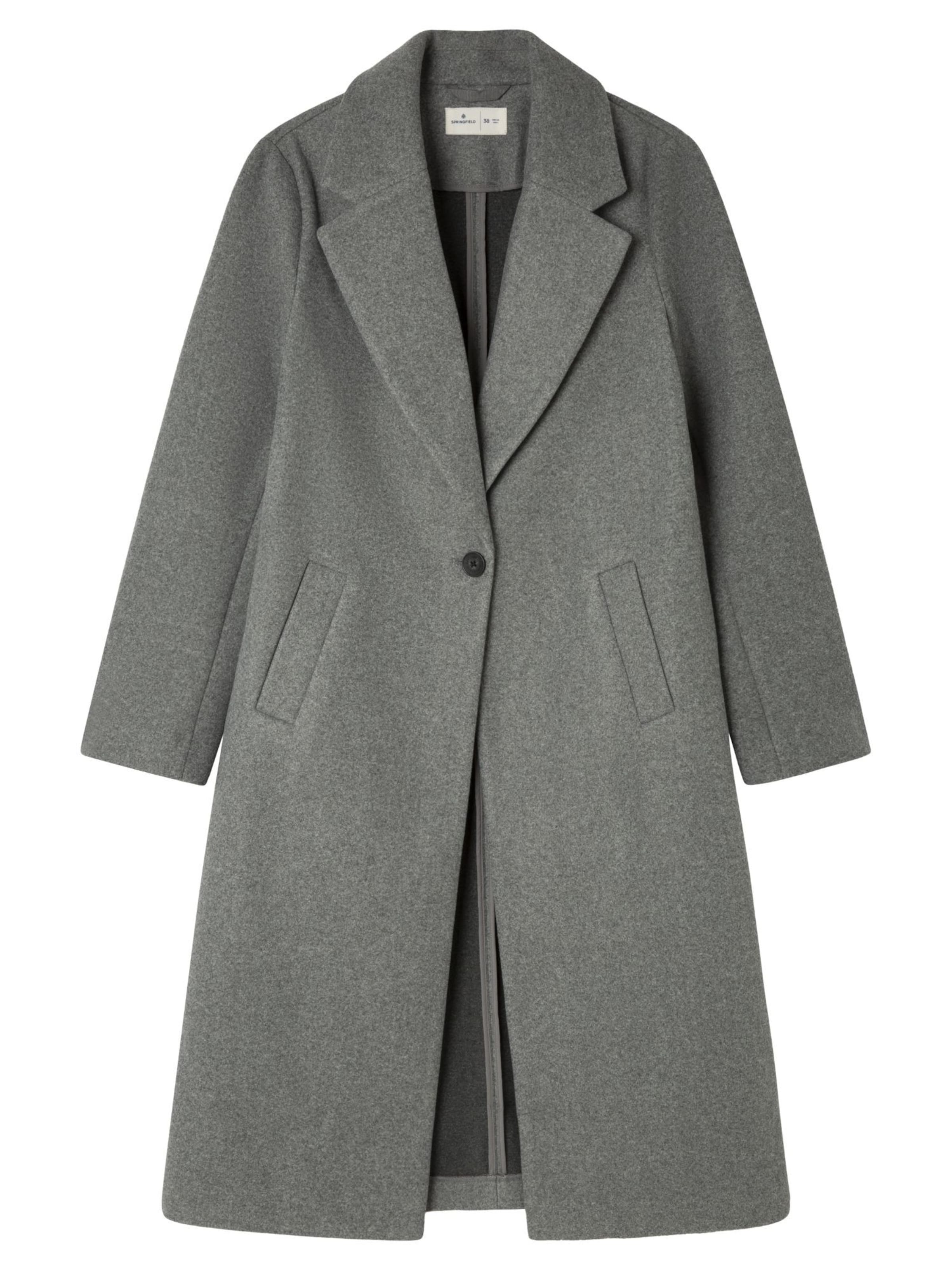 Manteau mi-saison Springfield en gris : devant