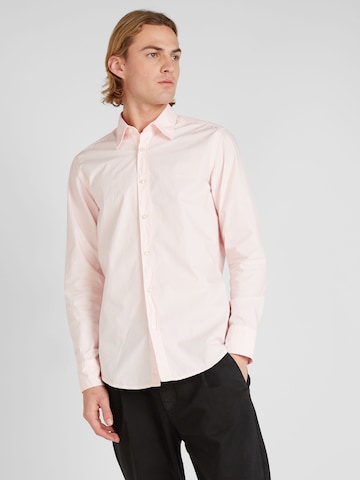 BOSS Orange Regular fit Button Up Shirt 'Relegant' in Pink: front