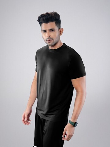 PANTONECLO - Camiseta funcional 'Pantoneclo Men's Gym Crew Neck Short Sleeve T-Shirt' en negro