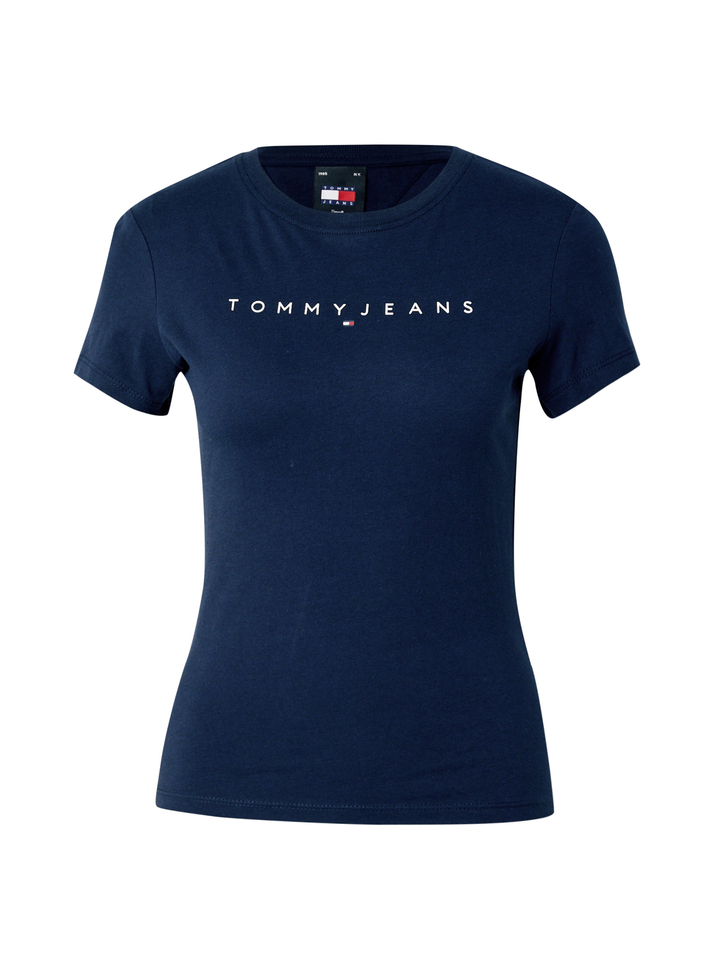 Tommy Jeans Curve T-Shirt in Blau: Vorderseite