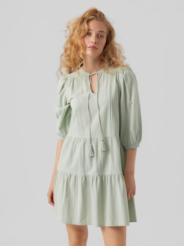 VERO MODA Obleka 'PRETTY' | zelena barva: sprednja stran