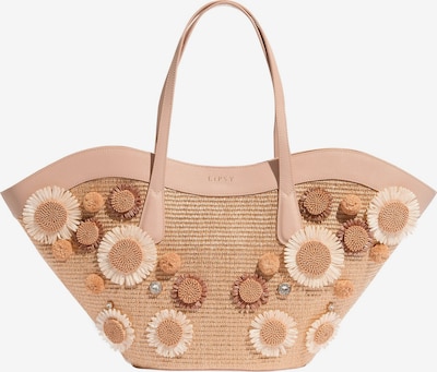 Lipsy Rantakassi koossa One Size värissä beige / kerma / tummabeige, Tuotenäkymä