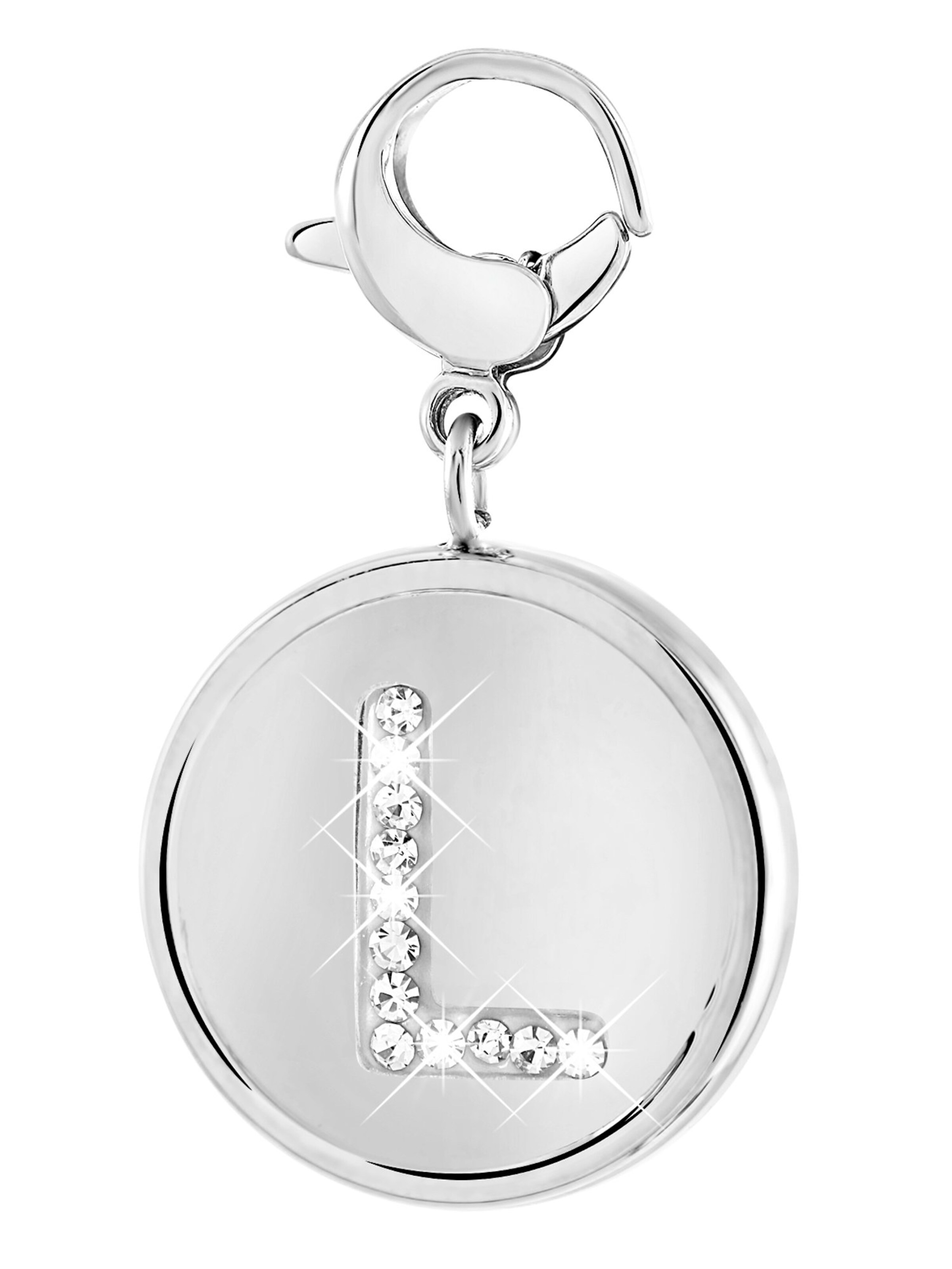 Lucardi Pendant 'Statement' in Silver: front
