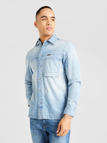 G-Star RAW Regular fit Srajca | modra barva: sprednja stran