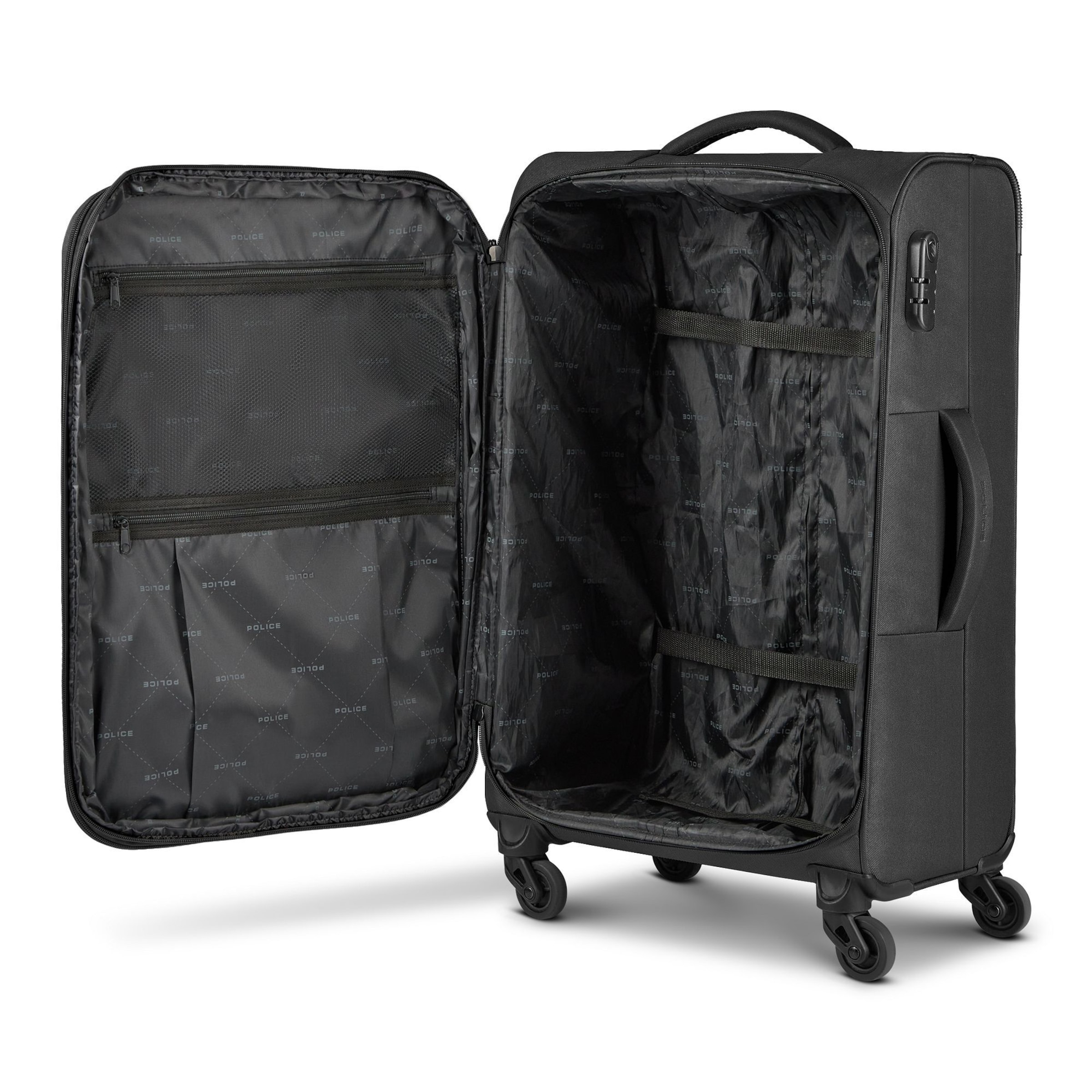 POLICE Suitcase set 'San Francisco' in Black