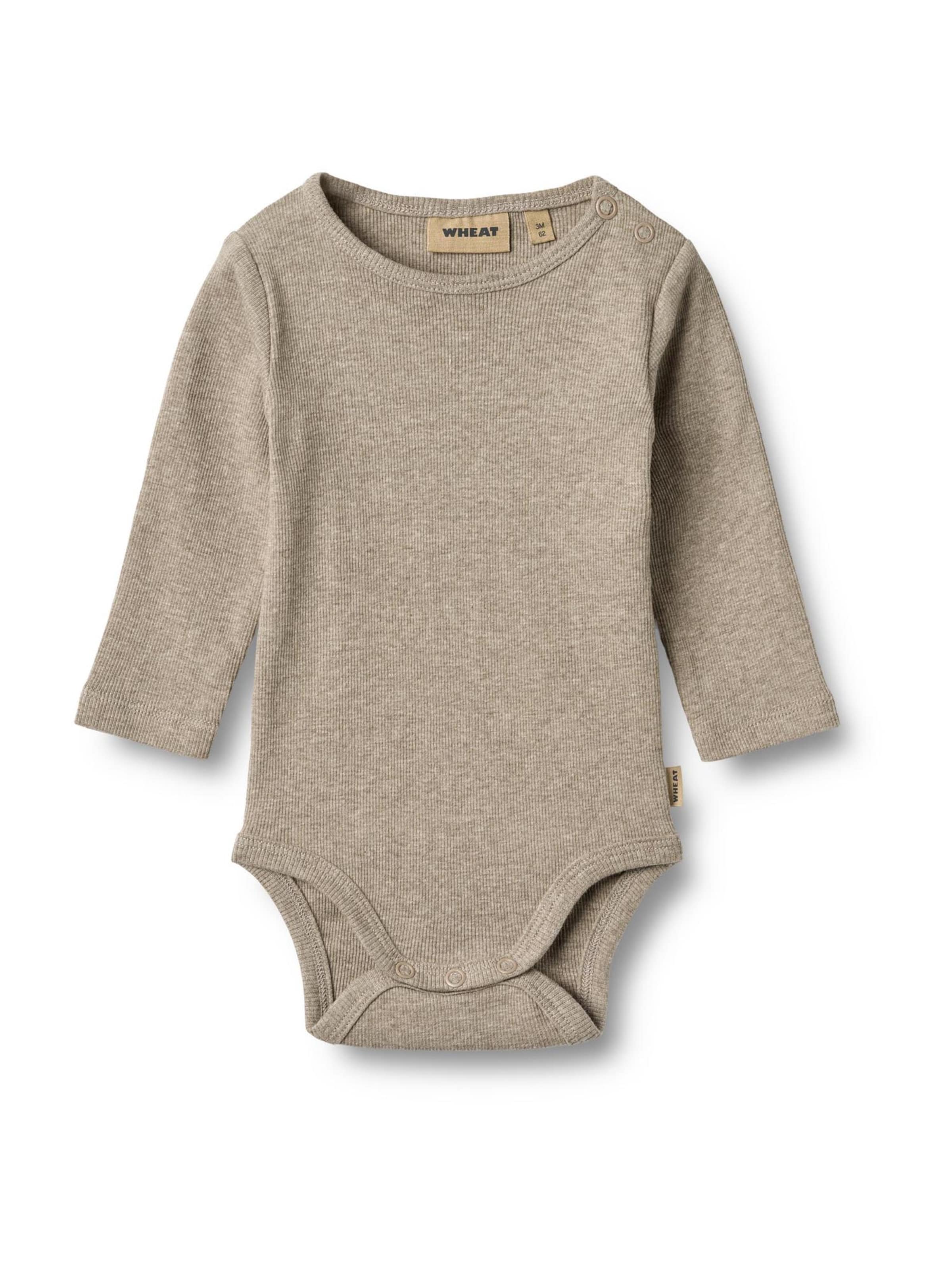 Barboteuse / body 'Spencer' WHEAT en gris : devant