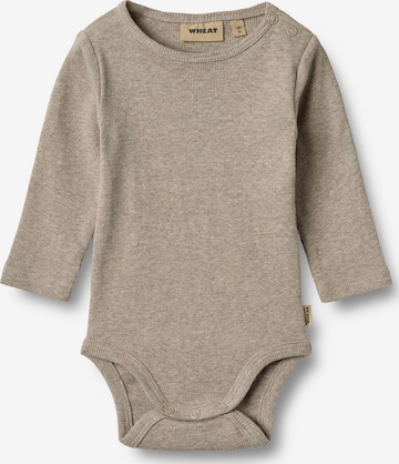 Barboteuse / body 'Spencer' WHEAT en gris : devant