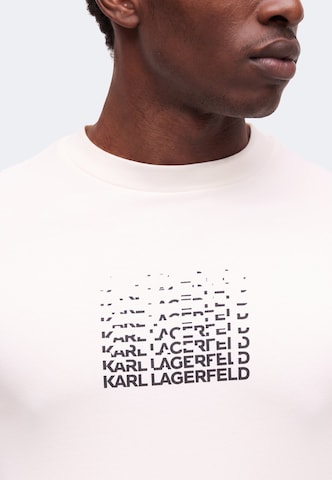 Karl Lagerfeld Tričko – béžová: přední strana