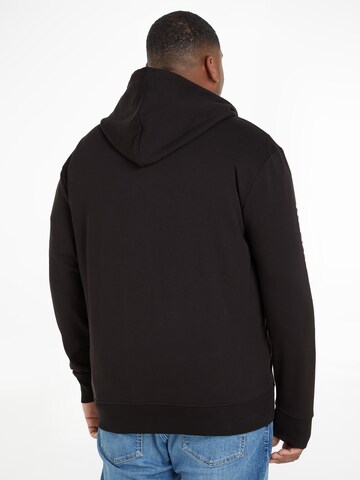 Tommy Jeans Plus - Sudadera con cremallera en negro