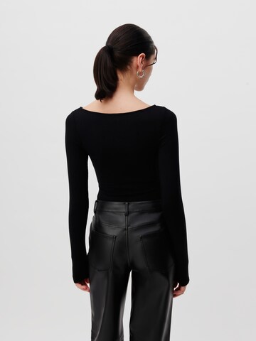 LeGer by Lena Gercke Shirt Bodysuit 'Adena' in Black