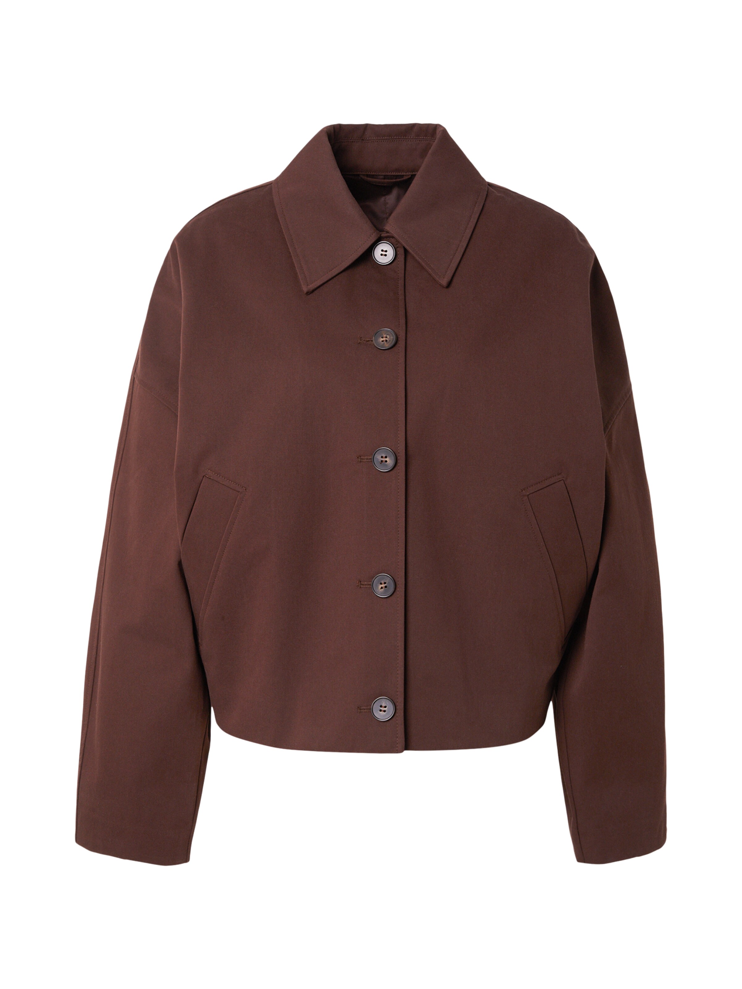 & Other Stories Демисезонная куртка в Коричневый: спереди