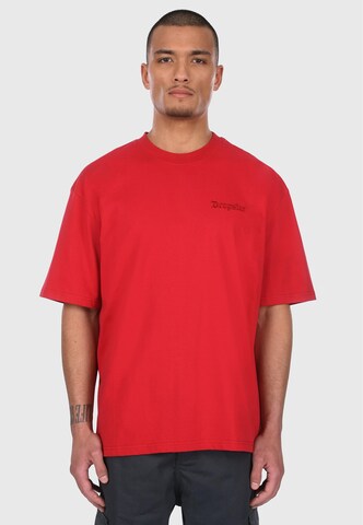 Dropsize T-Shirt in Rot: Vorderseite