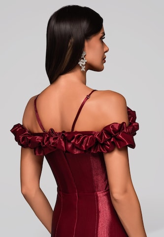 Ombre Avondjurk 'Dorotea' in Rood