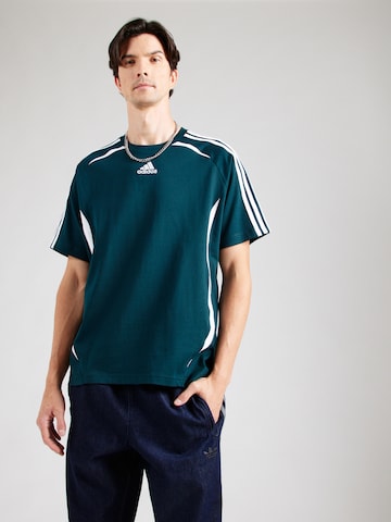 ADIDAS ORIGINALS Футболка 'TEAMGEIST' в Зеленый: спереди
