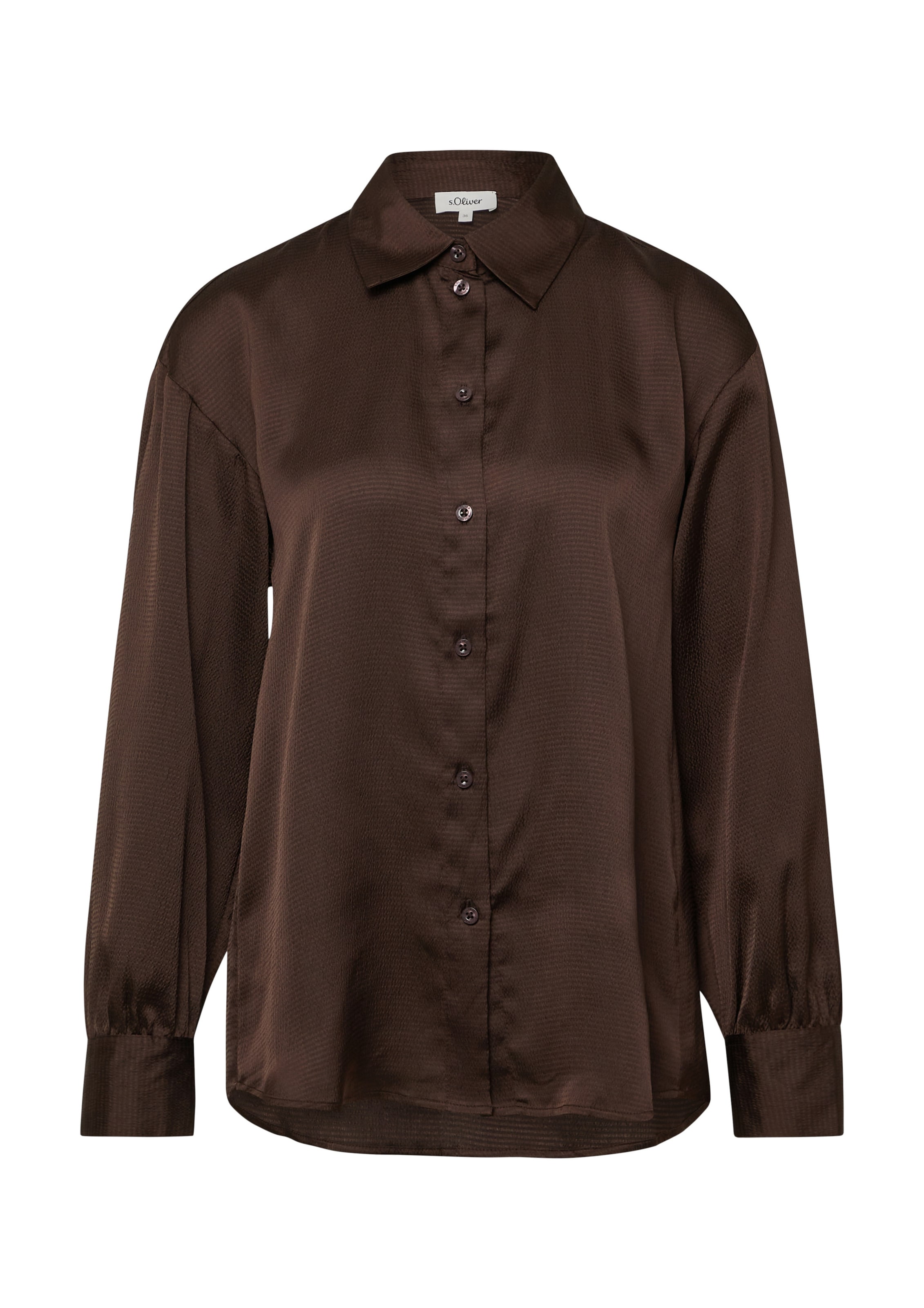 s.Oliver Blouse in Bruin: voorkant