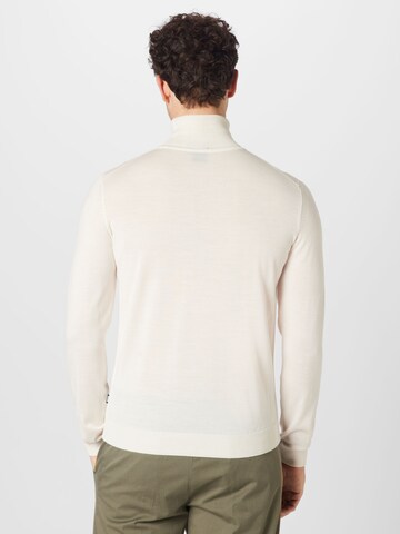 BOSS Пуловер 'Musso' в бяло