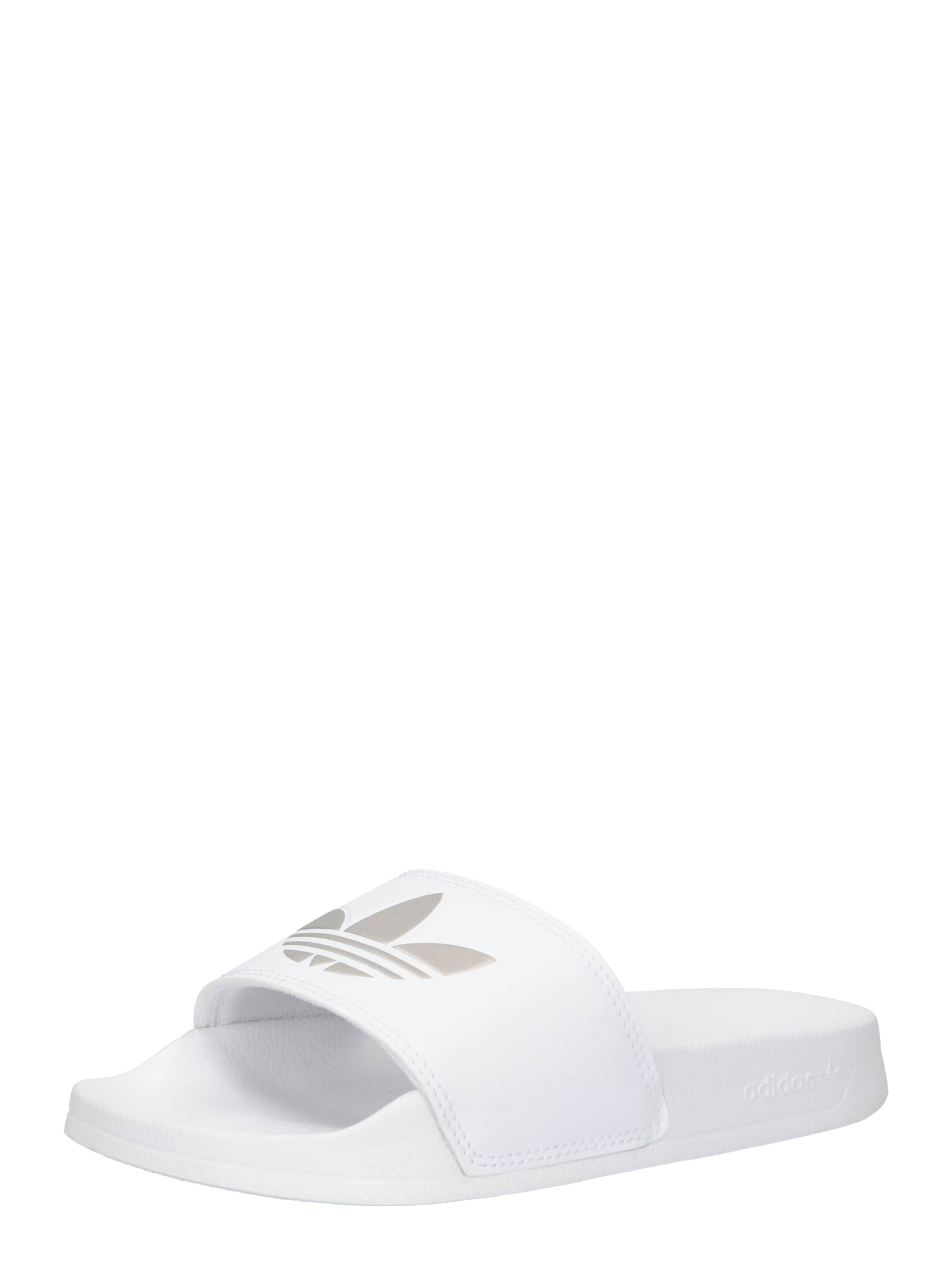 ADIDAS ORIGINALS Pantolette 'Adilette Lite' i vit: framsida