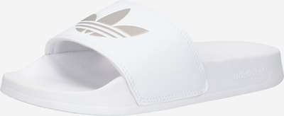 ADIDAS ORIGINALS Ādas čības 'Adilette Lite', krāsa - pelēks / balts, Preces skats