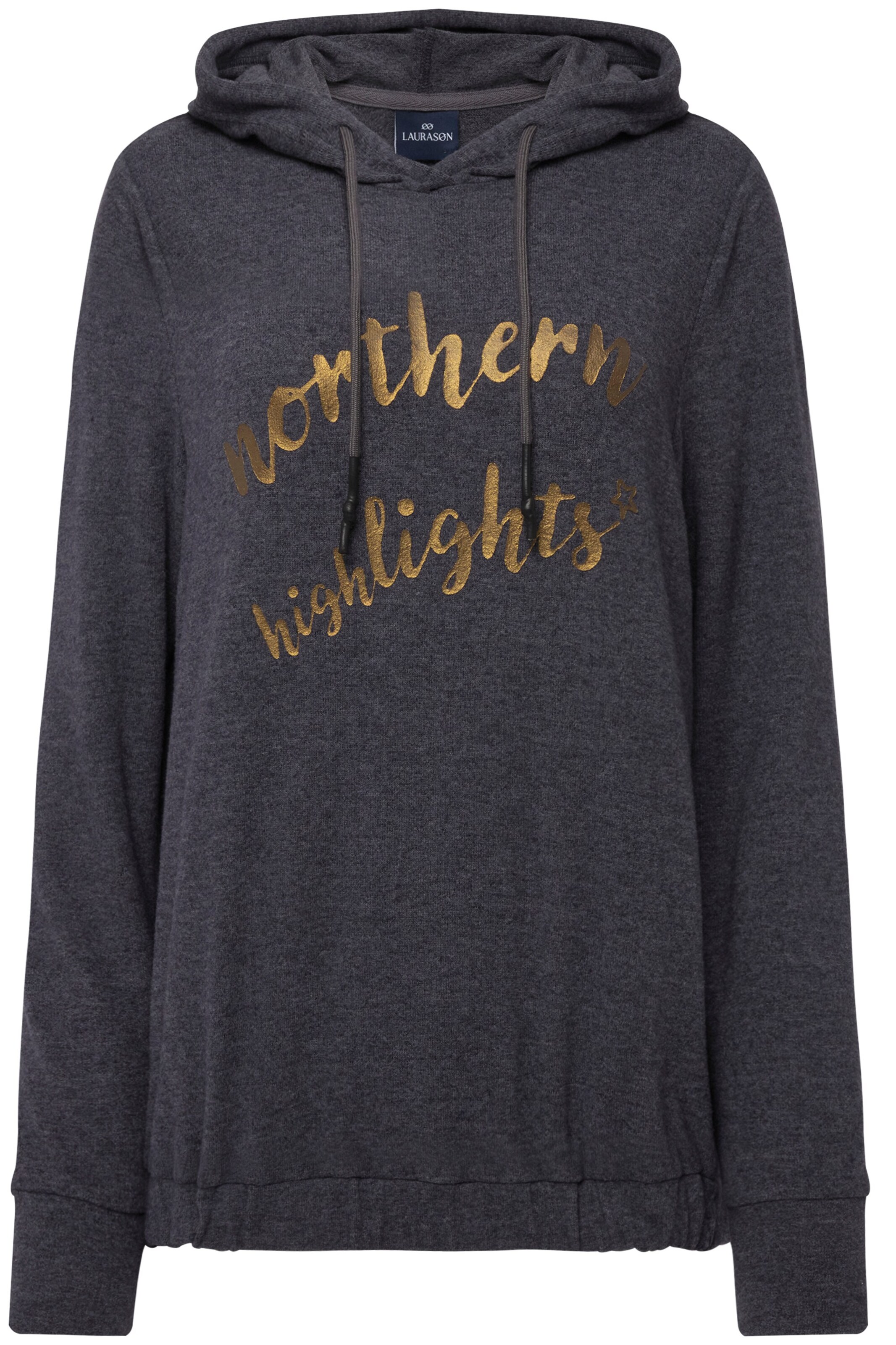 LAURASØN Sweatshirt in Grijs: voorkant