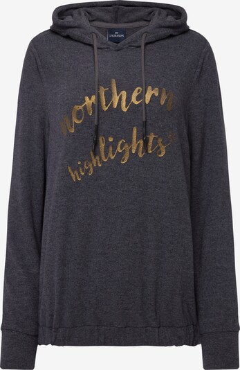 LAURASØN Sweatshirt in gold / dunkelgrau, Produktansicht