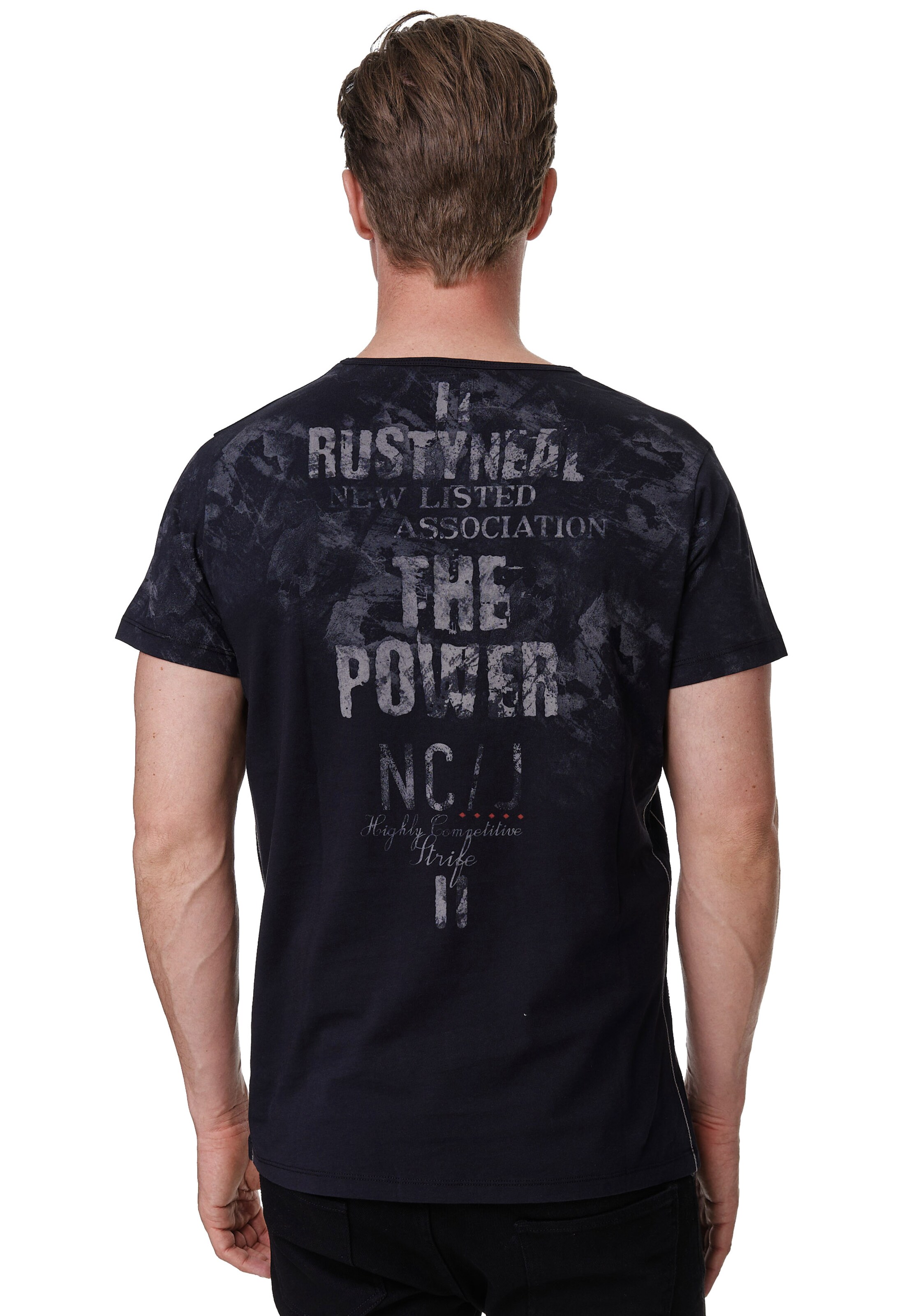 Männer Shirts Rusty Neal T-Shirt in Schwarz - RC35972 Männer Shirts Rusty Neal T-Shirt in Schwarz - RC35972
