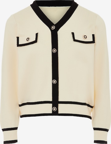 NAEMI Knit cardigan in Beige: front