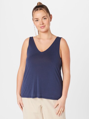 Vero Moda Curve - Top 'INKA BIA' em azul: frente