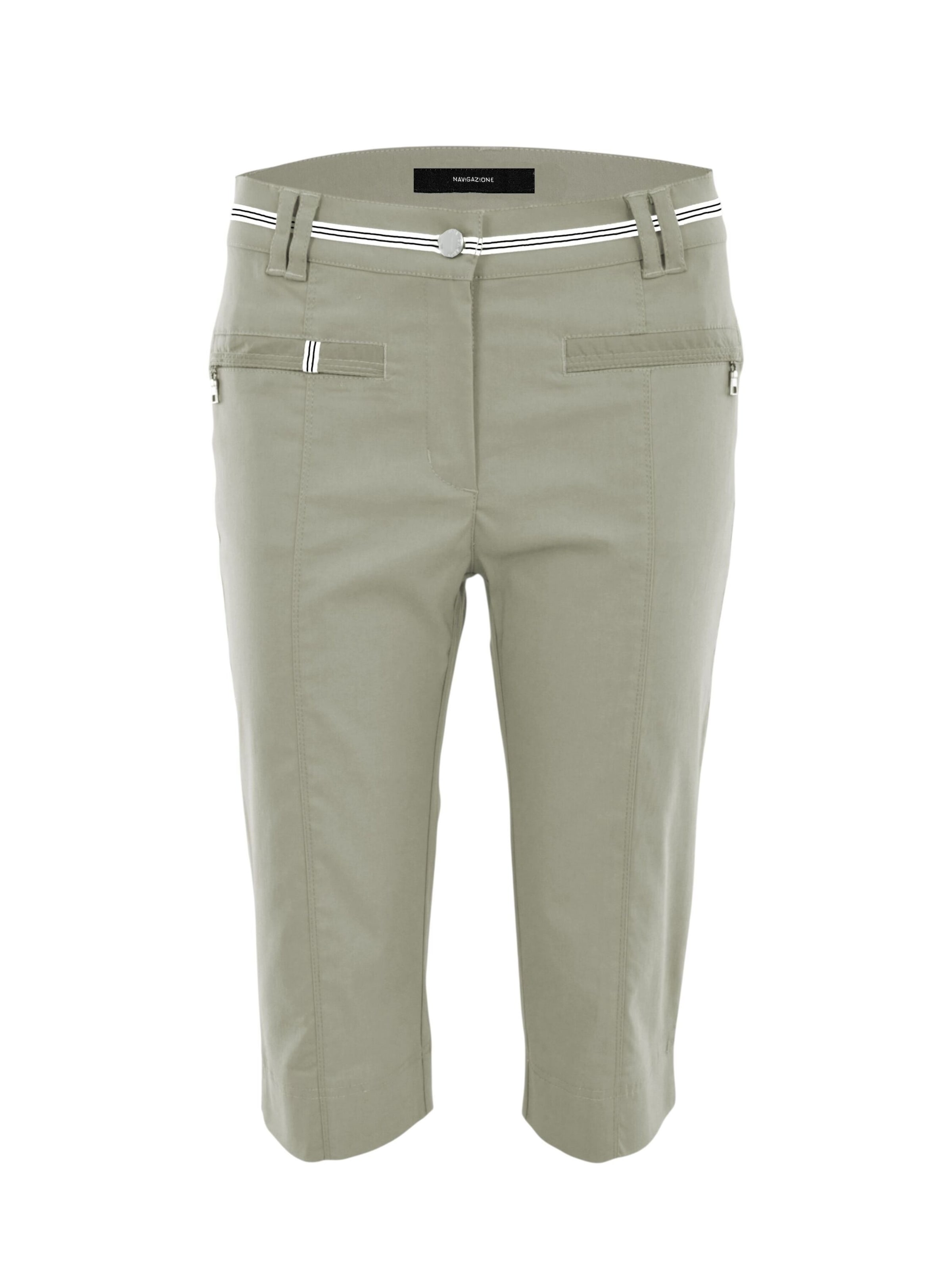 Navigazione Regular Elegante Bengalin Bermuda, Schrittlänge ca. 41cm in Grün: Vorderseite