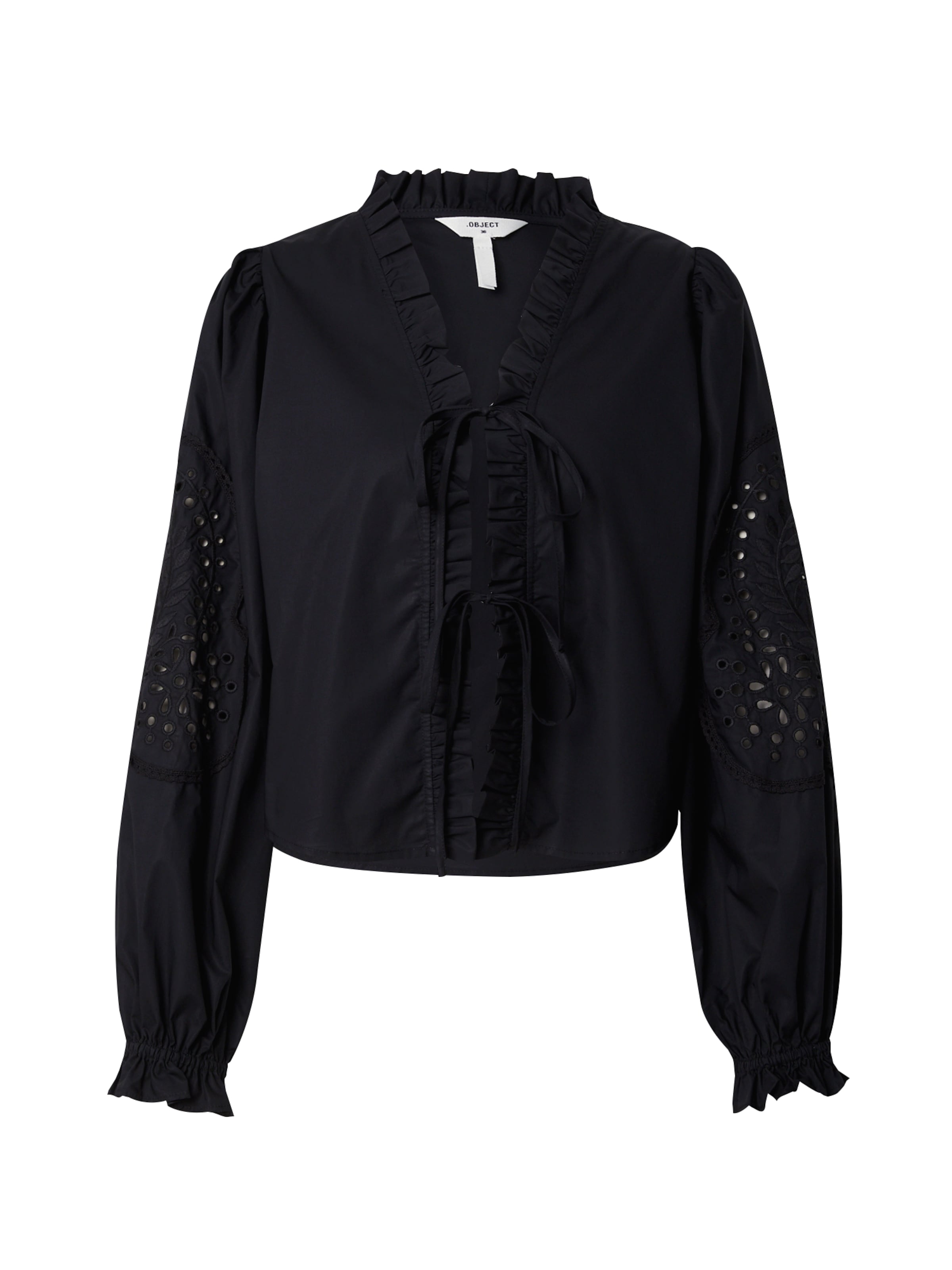 OBJECT Blouse 'BRODERA' in Black: front