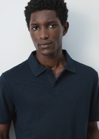 MANGO MAN Poloshirt 'Amberes' in Blau