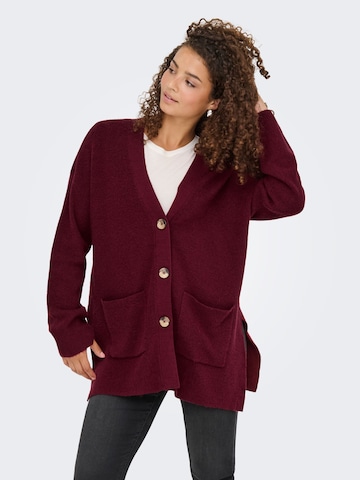 Cardigan 'LIBI' ONLY en rouge : devant
